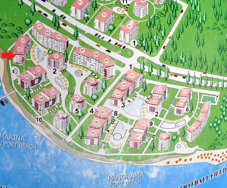 Marina View Fort Beach Apartments By Kalina Resort, 圣弗拉斯 外观 照片